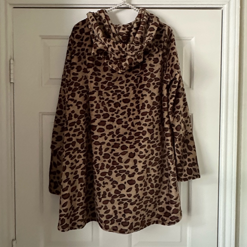 Unbranded Leopard Animal Ears Swing Coat - Picture 6 of 10
